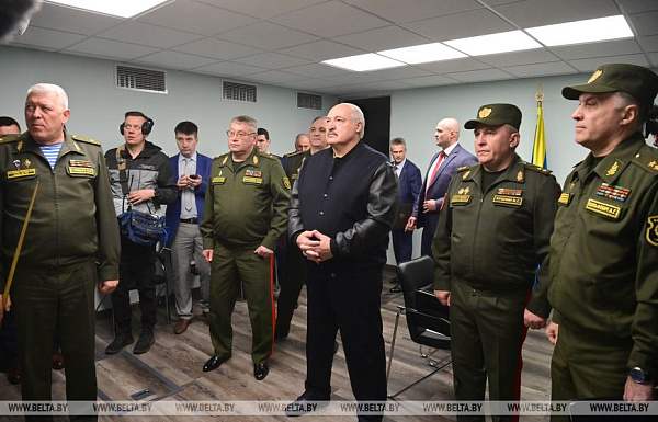 Посещение Центрального командного пункта ВВС и войск ПВО Главнокомандующим 